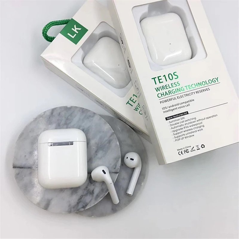 TE10S TWS Bluetooth 5.0 Earbuds Wireless Earphones pop up window Wireless Charging Touch Control Stereo Bass